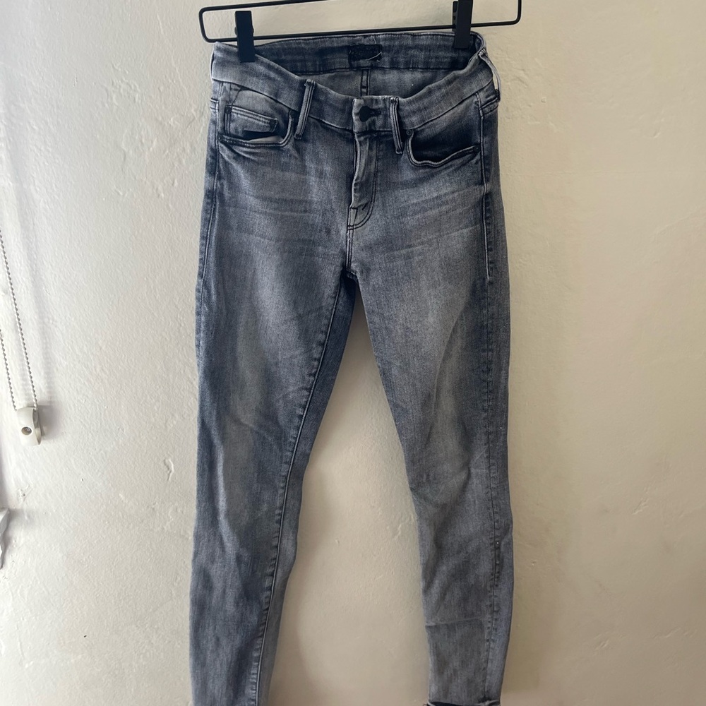 Mother 25 Dark Gray Wash Denim Jeans